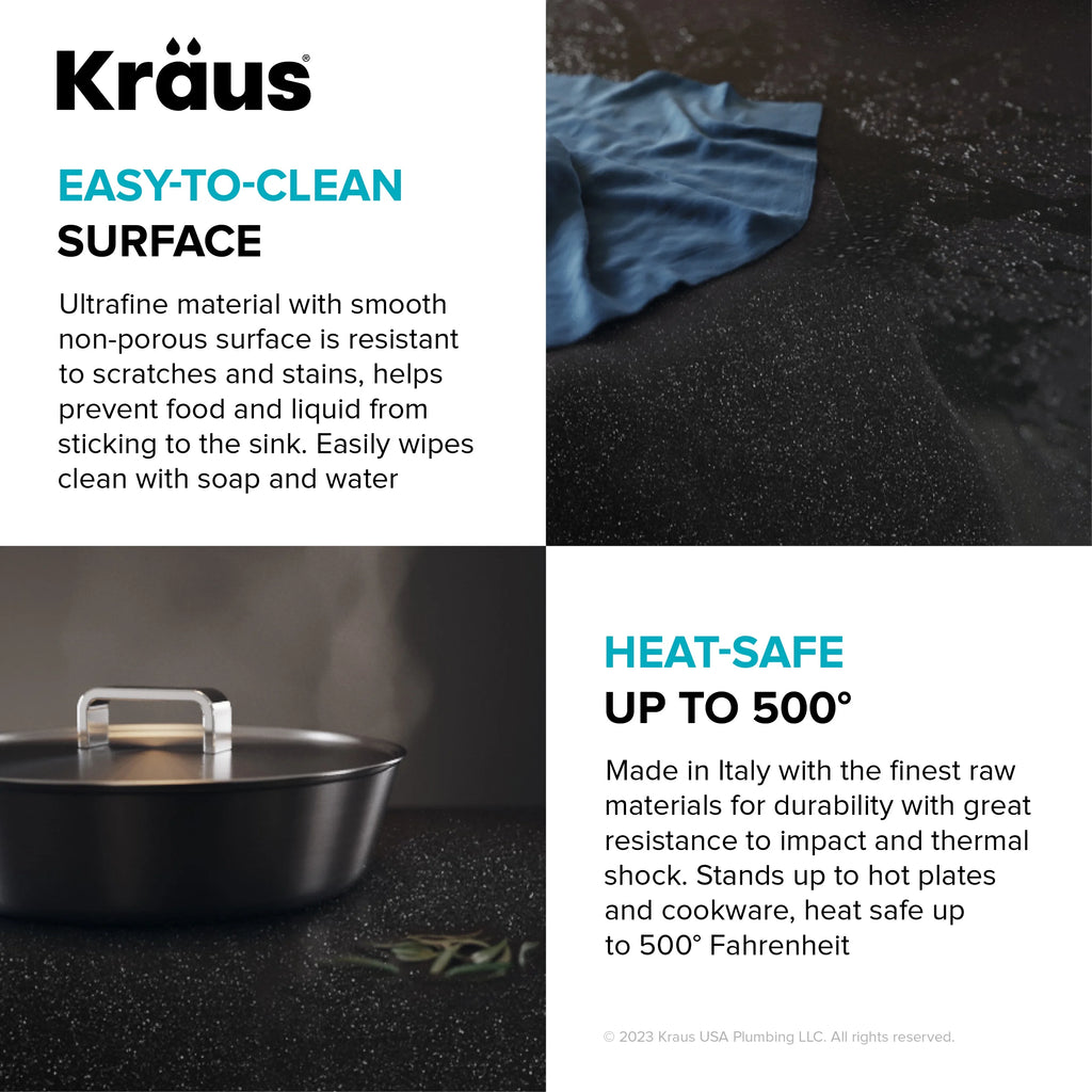KRAUS Bellucci 18 Granite Composite Workstation Drop-In Top Mount Single Bowl Kitchen Bar Sink in White with Accessories