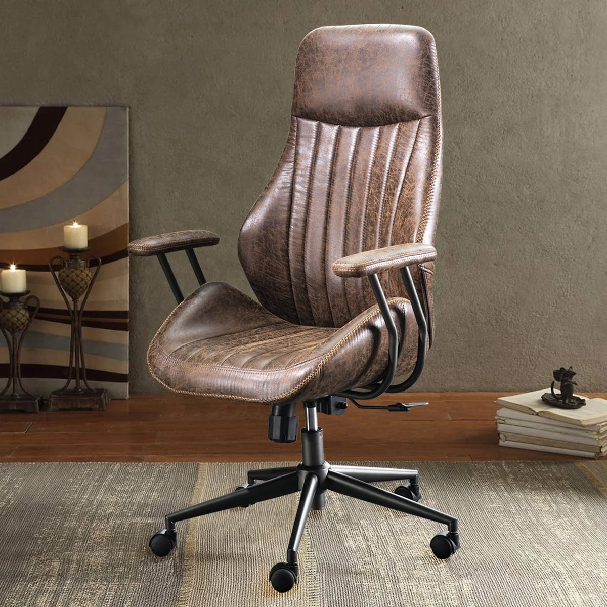 Ovios Ergonomic Office Chair High Back Computer Desk Deepen Seat Chair with Lumbar Support for Home Office