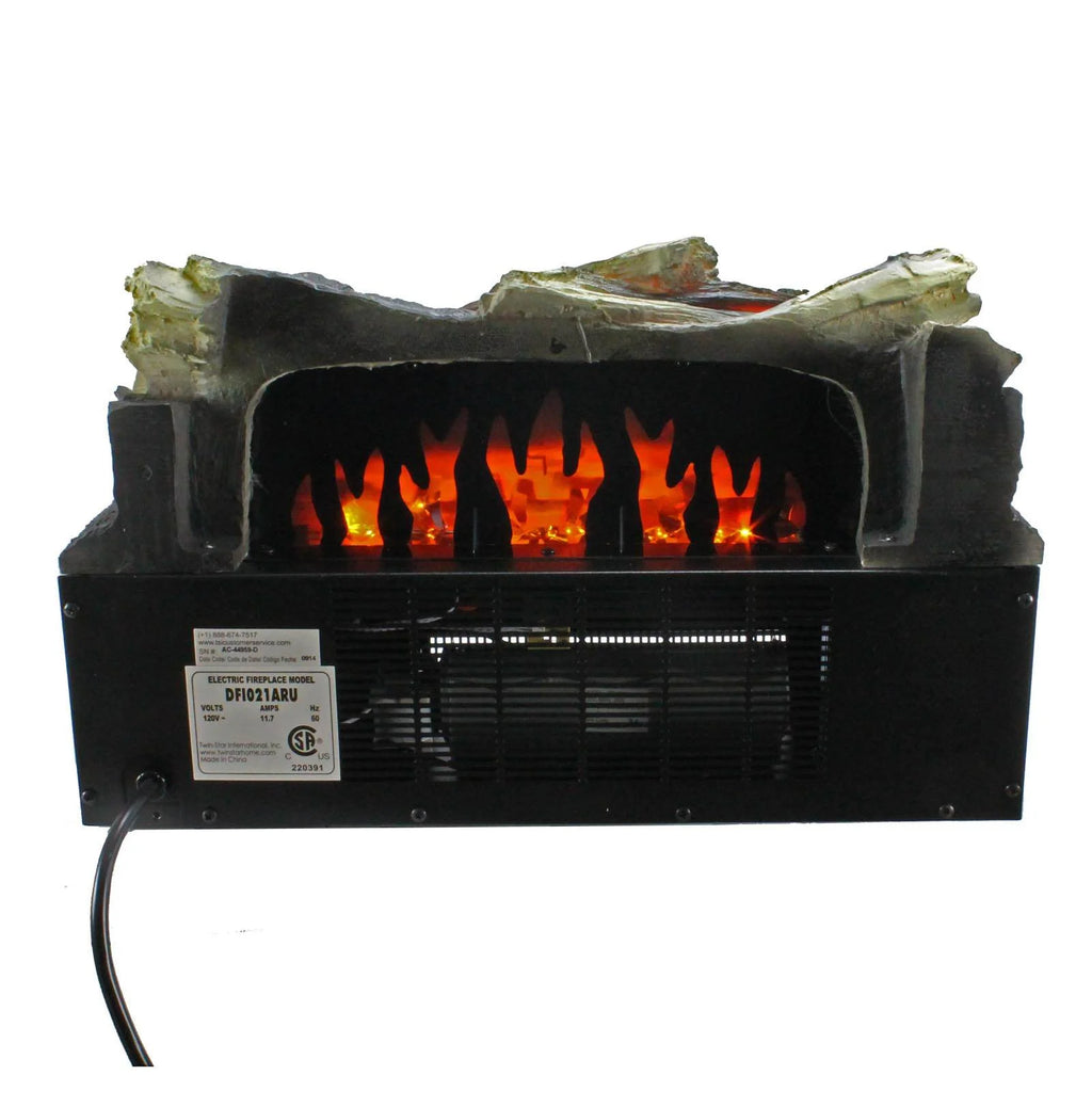 Duraflame Infrared Quartz Log Set Heater with Realistic Ember Bed and Logs, Black, 13.64 lb