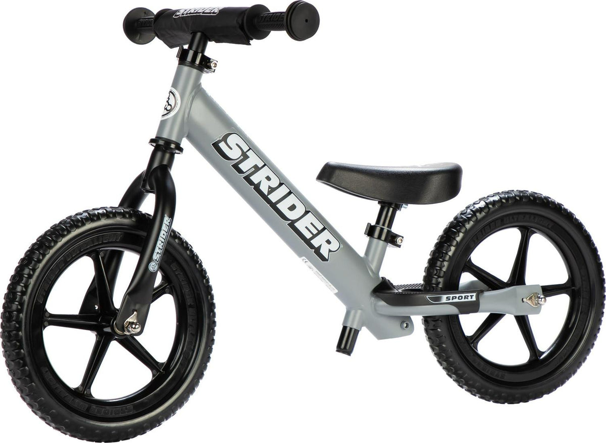 Strider - 12 Sport Balance Bike. Ages 1 to 4 Years - Matte Gray