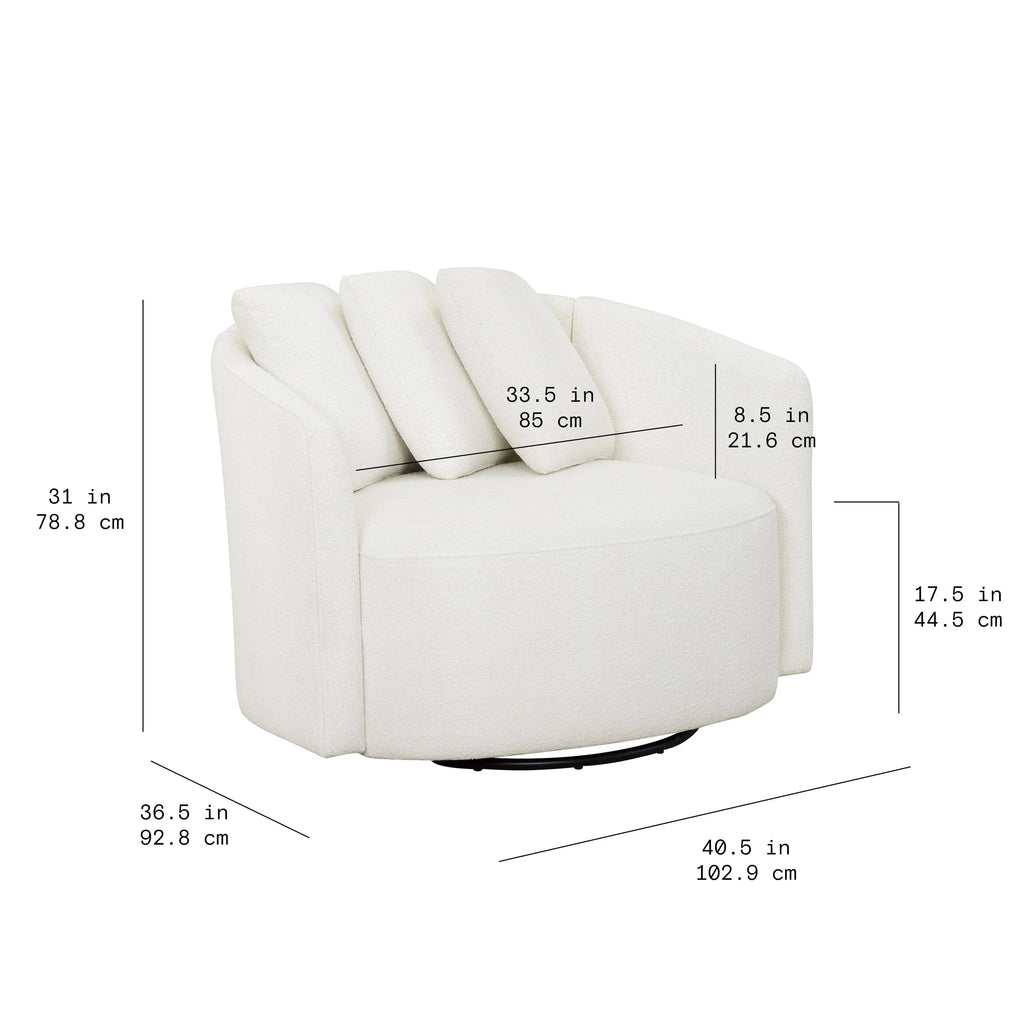 Beautiful Drew Chair by Drew Barrymore, Cream