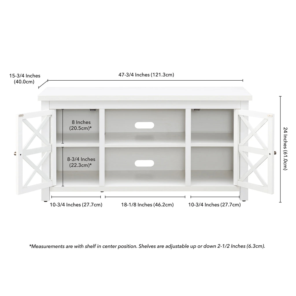 Evelyn&Zoe Colton TV Stand for TV's up to 55", White