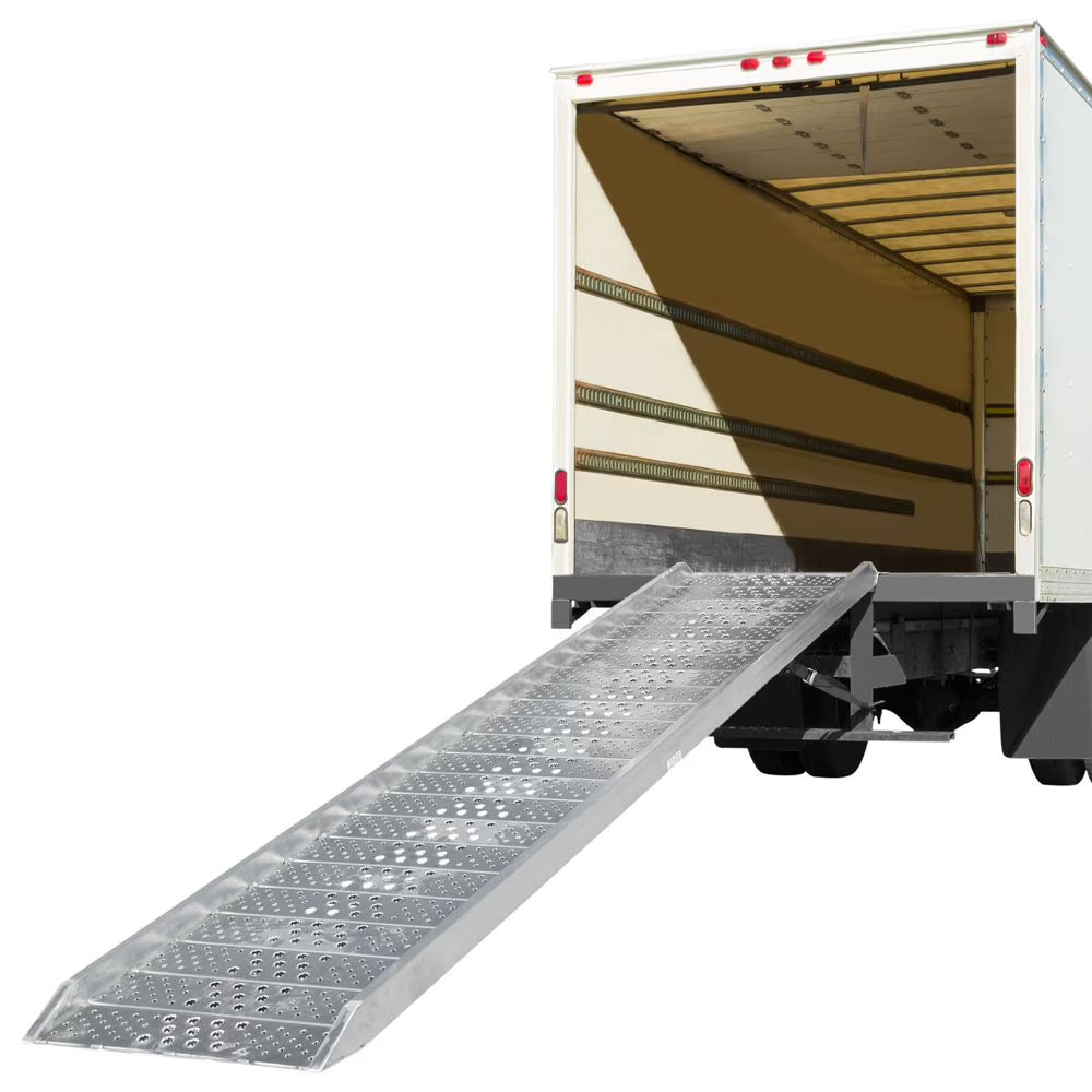 10' Aluminum Box Truck Walk Ramp for 10-36in Load Height