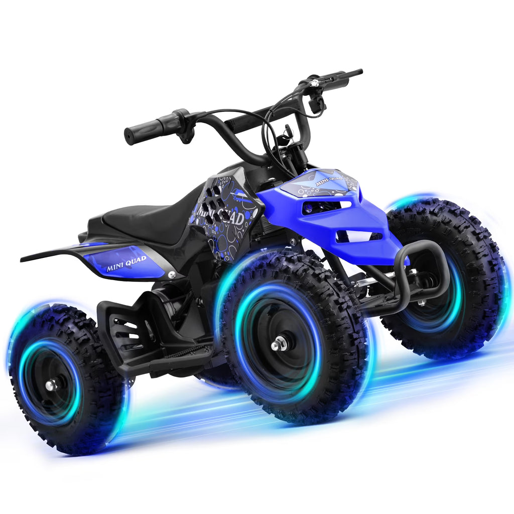 Tcdjtc Electric Dirt Quad EA17 24V 500W ATV with Suspension, Parent Speed Control