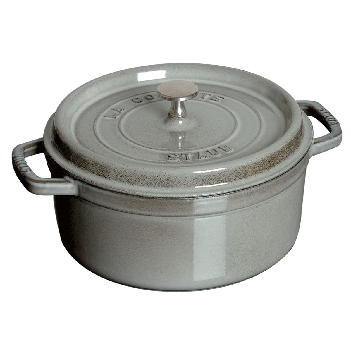 Staub Cast Iron 5.5-qt Round Cocotte - Cherry