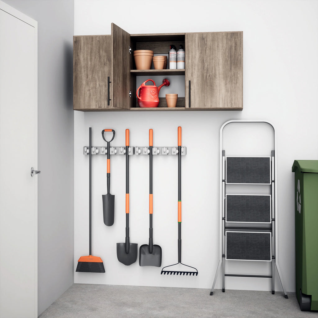 Prepac Elite Wall Cabinet, Versatile Adjustable Garage Wall Cabinet by Prepac, Tall 3-Door, 54"W x 24"H x 12"D, BEW-5424, Black