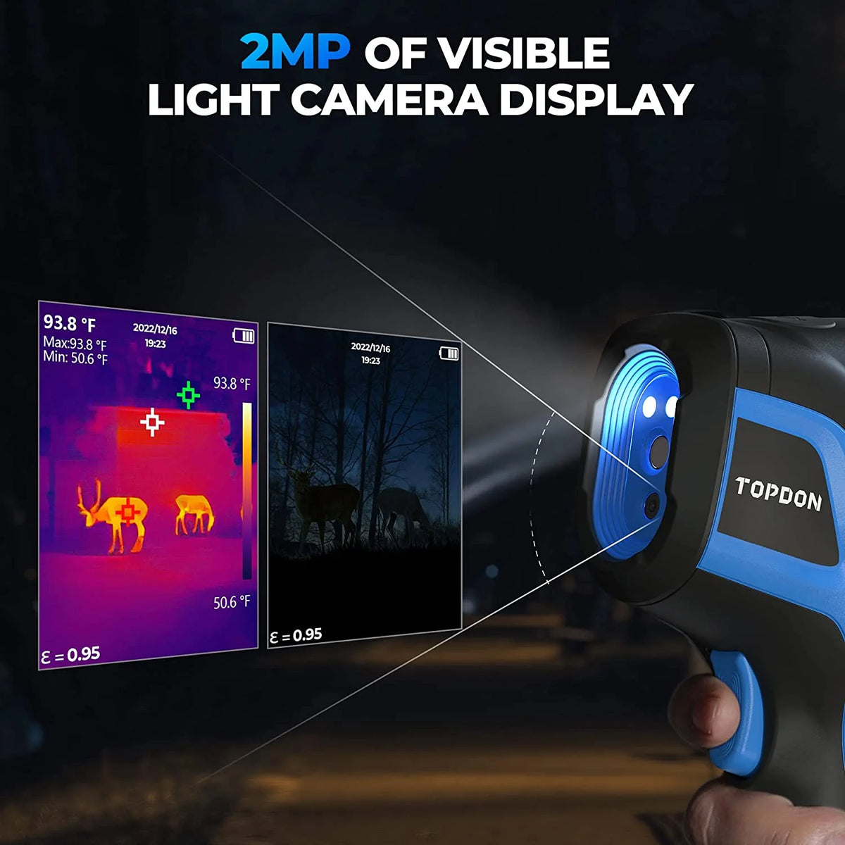 Thermal Imaging Camera TOPDON TC005 256 x 192 IR High Resolution Dual-Camera -4��F~1022��F Handheld Infrared Thermal Imager