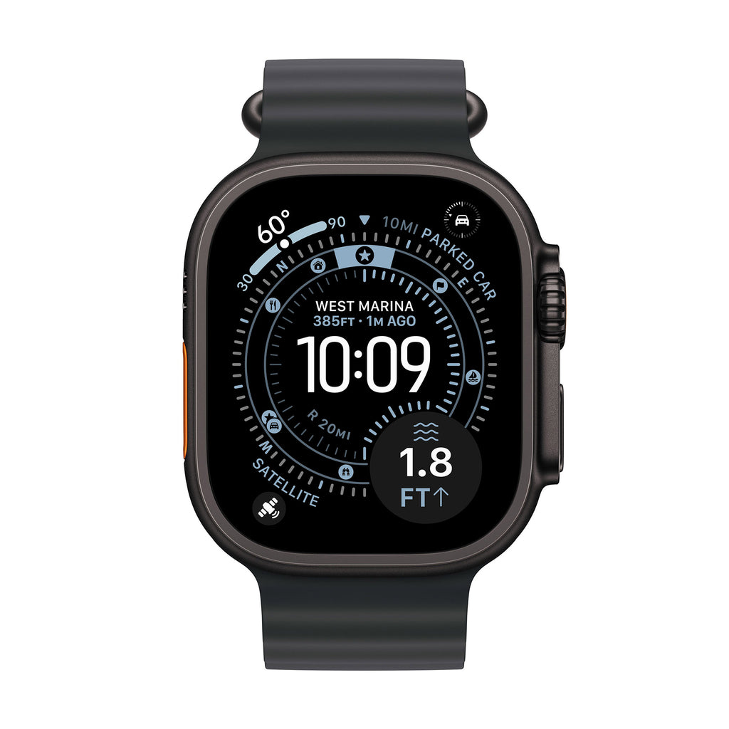 Apple Watch Ultra 3 (GPS + Cellular) 49mm Black Titanium Case with 5G and Satellite Communications (Size M/L)
