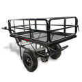 Chore Warrior Electric Wheelbarrow Powered Utility Cart 350 LBS Capacity with Metal Mesh Deck 8 Hour Battery Life