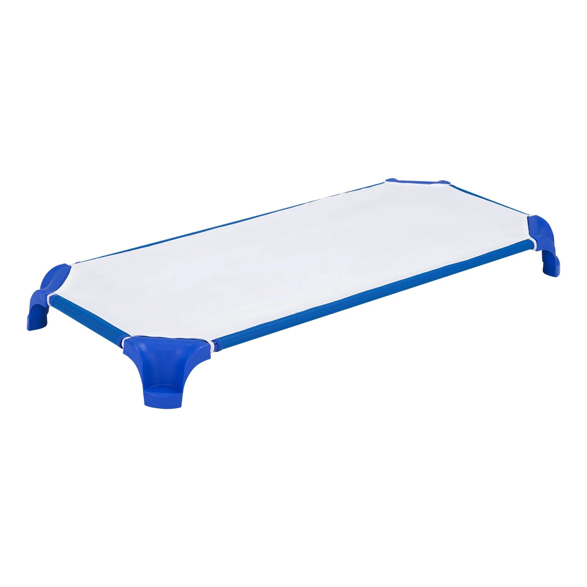 Sprogs SPG-16138-AS Deluxe Unassembled Stackable Daycare Cot Rest Mat with Easy Lift Corners, Standard 52" Length x 5" Height, Red,Green,Yellow, Blue (Pack of 4)