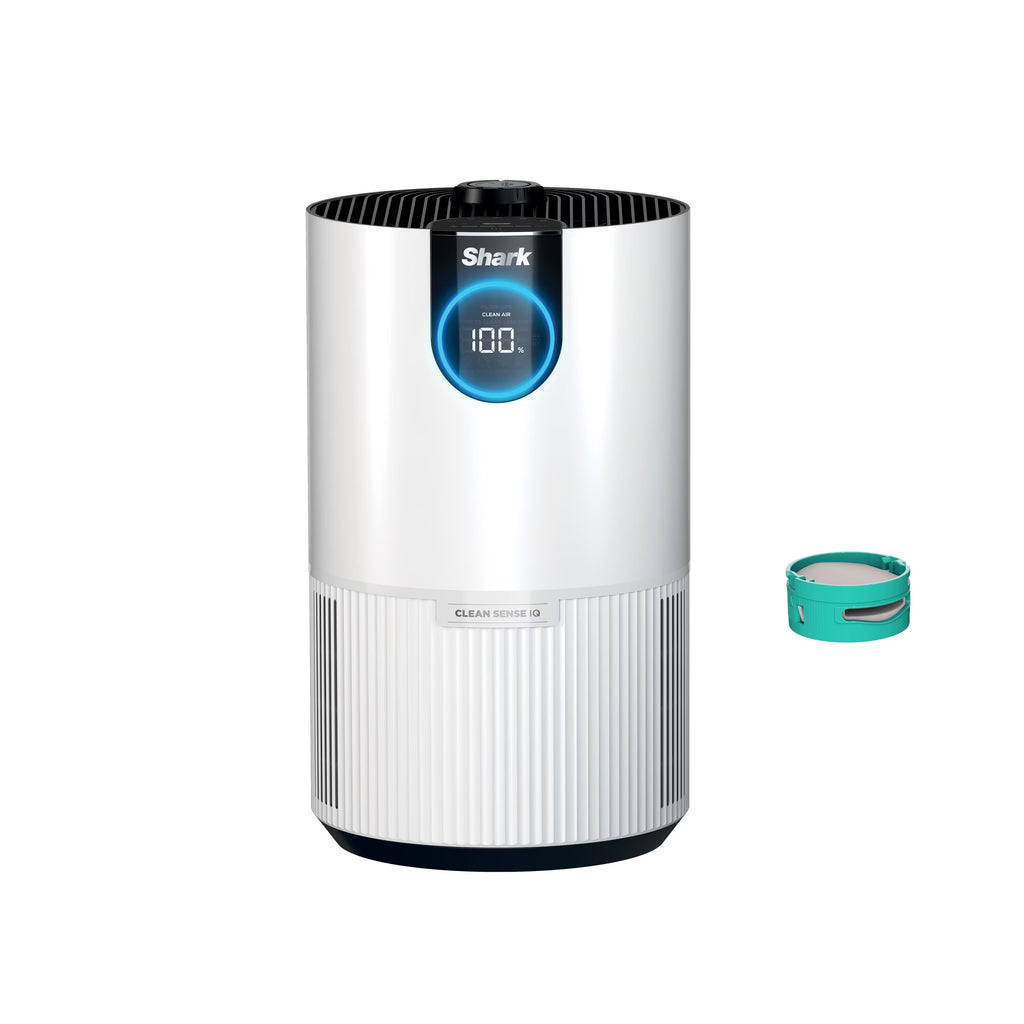Shark Clean Sense Air Purifier with Odor Neutralizer Technology, HEPA Filter, 500 sq. ft., Captures 99.98% of Particles, Dust, Smoke & Allergens, Portable, White
