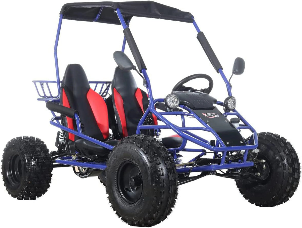 X-Pro New Rover 125cc Gas Powered Go Kart 3 Semi-Automatic Transmission w/Reverse Big 18"/19" Wheels