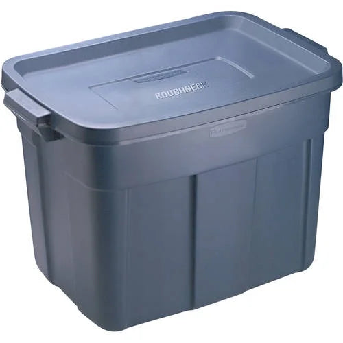 Rubbermaid Roughneck 18 Gal. Storage Box, Dark Indigo Metallic (Set of 12)