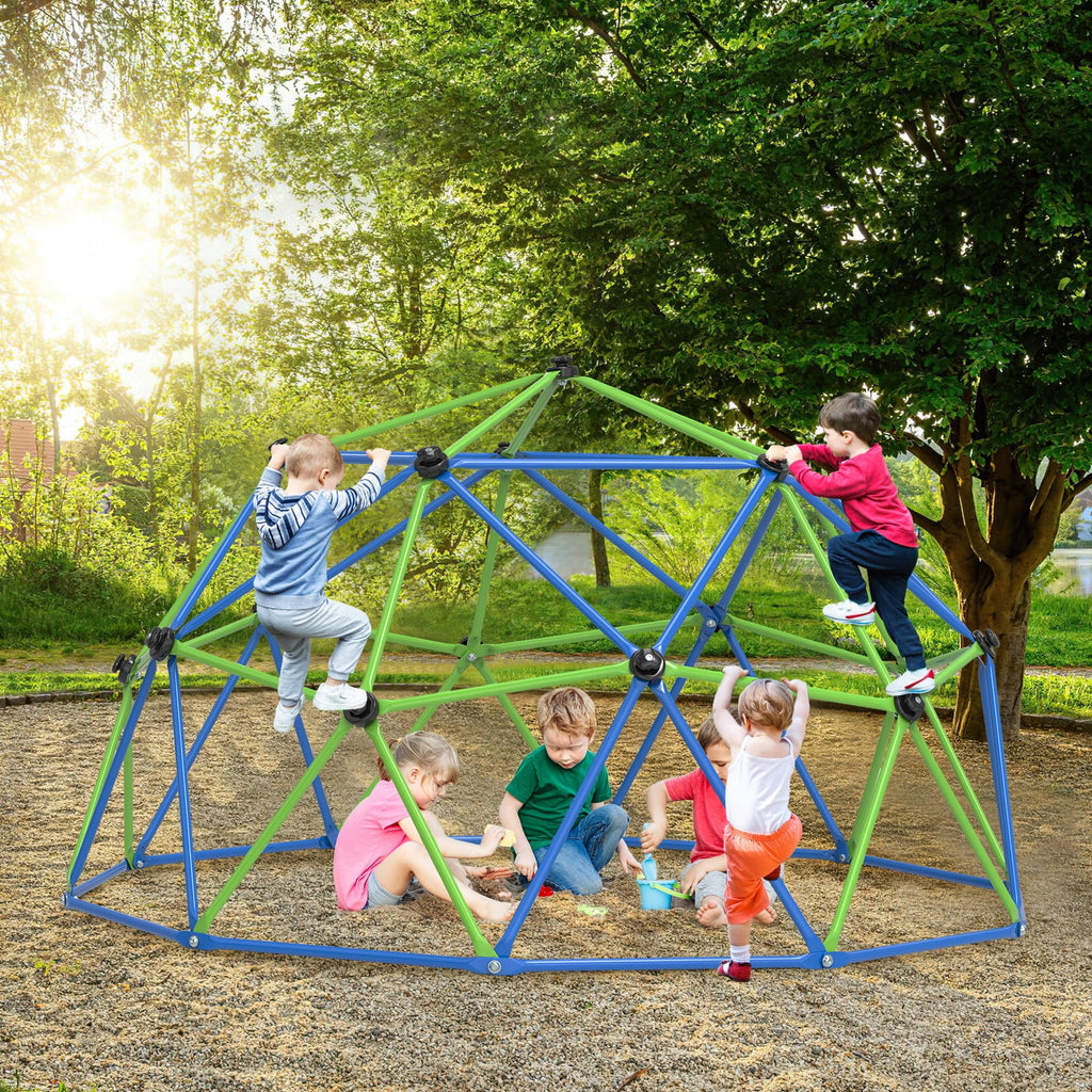 WOSTOO 10FT Climbing Dome,Kids Dome Climber Jungle Gym Outdoor Toddler Play Set for Kids 3-10 Year Outdoor Play , Supports up to 880lbs
