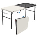 Lifetime 5' Fold-in-Half Camping Folding Table, Pumice (280875)