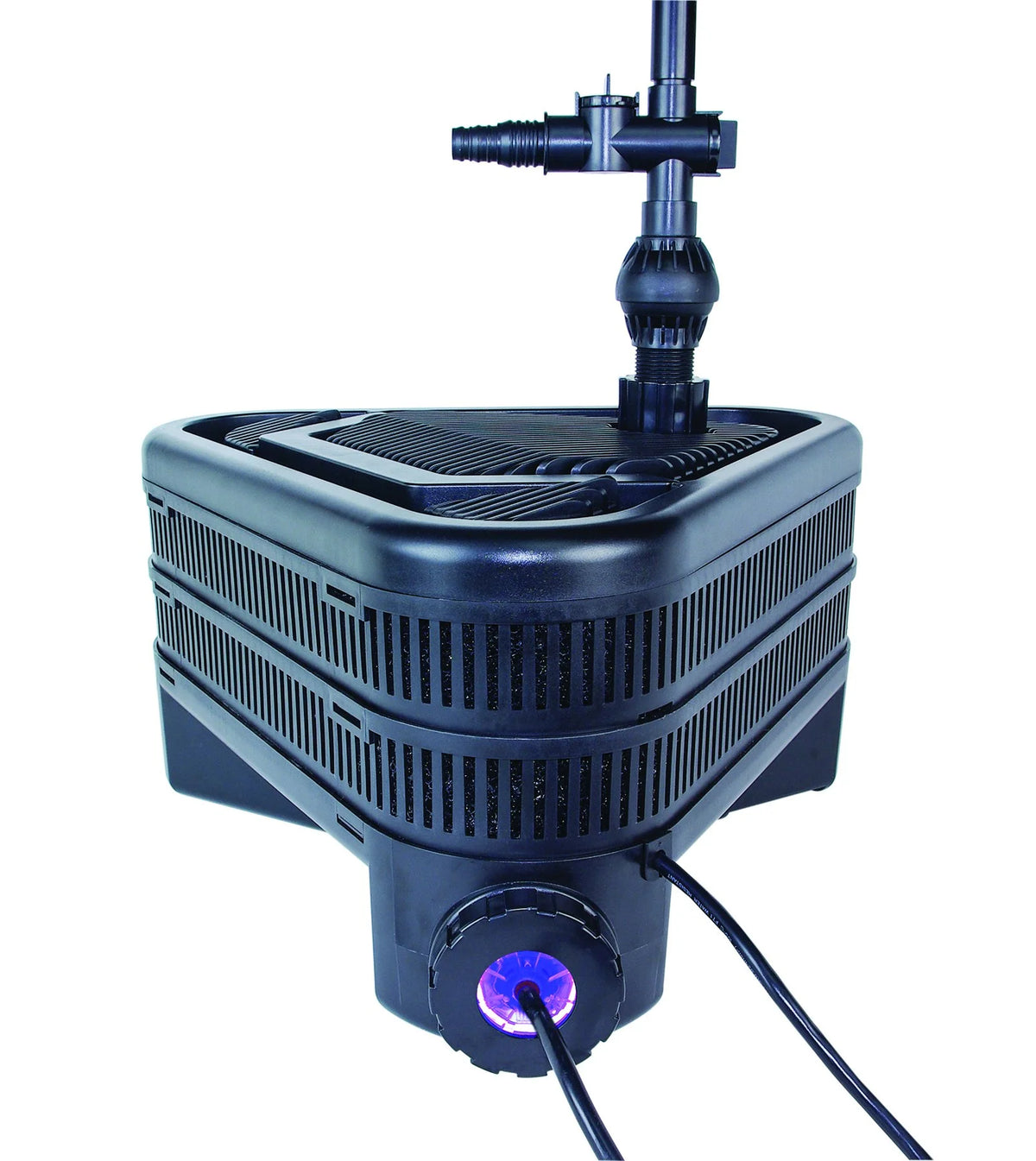 Pond Filter ALL-IN-ONE TRIPLE with UV Sterilizer for up to 2000 Gallons Pond - Includes Quiet One 4000 Pump