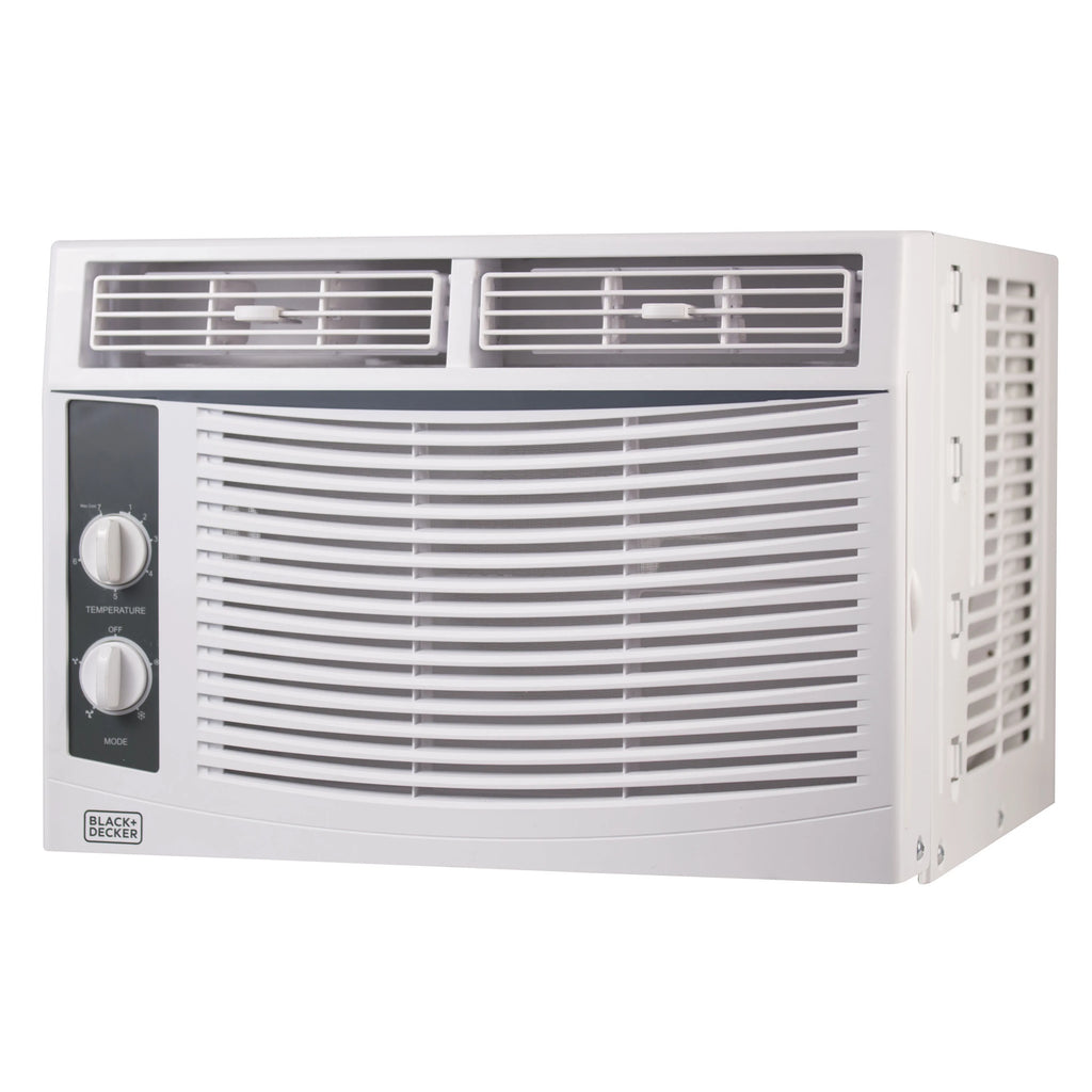 BLACK+DECKER BWAC05MWTB 5,000 BTU Window Air Conditioner Unit, AC Cools Up to 150 Square Feet, Energy Efficient, White