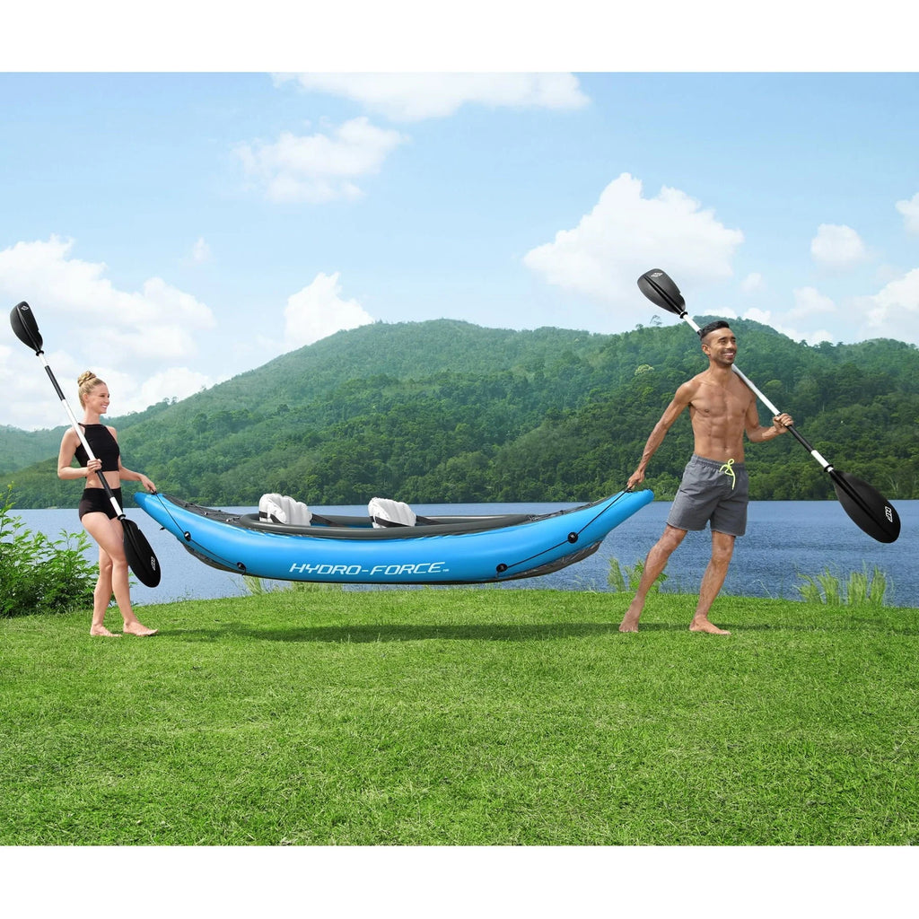 Hydro-Force Cove Champion X2 Inflatable Kayak - Two-Person Kayak Set (10�?0�?Long)