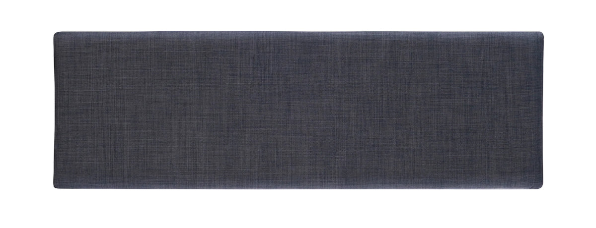 Linon Weston Corner Dining Breakfast Nook with Table and Bench, Seats 5-6, White Finish with Charcoal Fabric