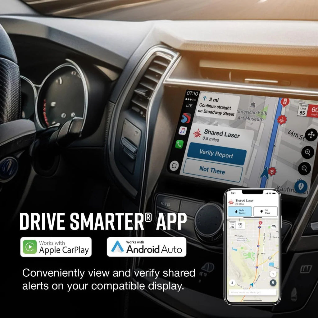 Escort MAX 360 MKII Bluetooth Radar Detector (Blue Edition), 360�� Awareness, Exceptional Range, Apple CarPlay & Android Auto