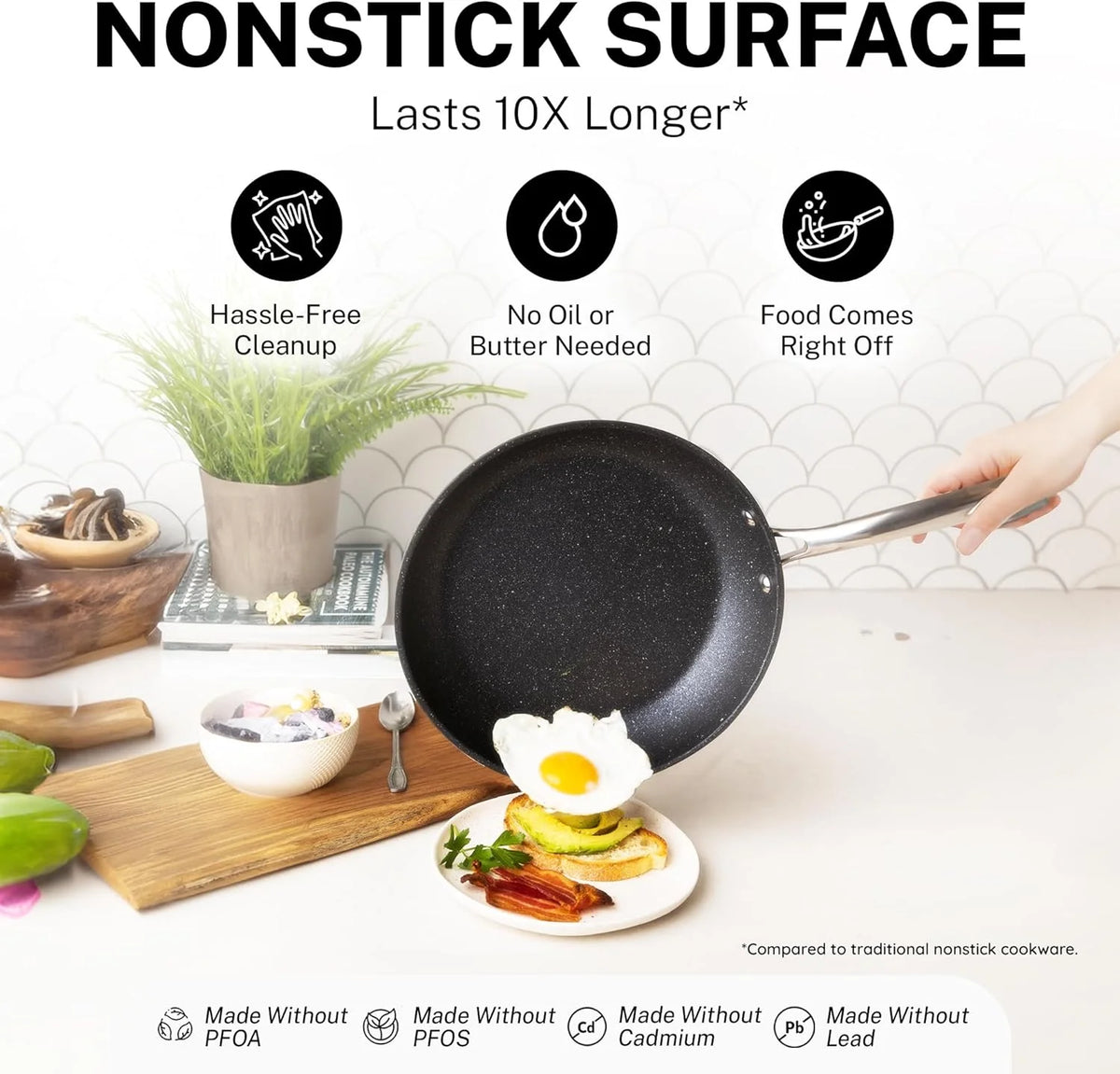 Granitestone Pots and Pans Set, 20 Piece Complete Cookware + Bakeware Set with Ultra Nonstick, Includes Frying Pans, Saucepans, Stock Pots, Steamers, Cookie Sheets and Baking Pans