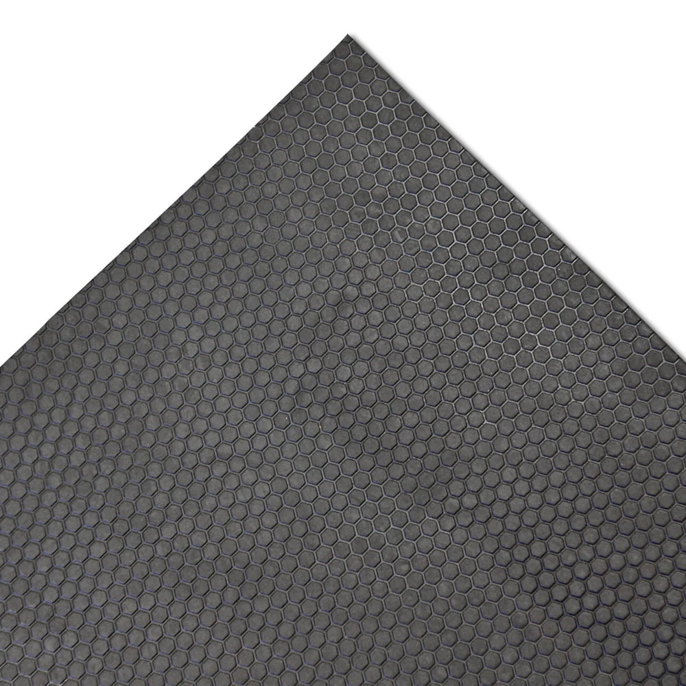 Rubber-Cal "Maxx-Tuff" Rubber Mat - Heavy Duty Rubber Floor Protection Mat - Black in color - 1/2 in x 4 ft x 6 ft