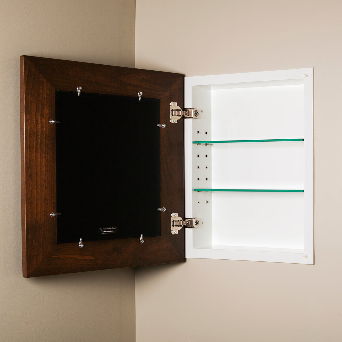 14x18 Contemporary White Mirrored Medicine Cabinet by Fox Hollow Furnishings