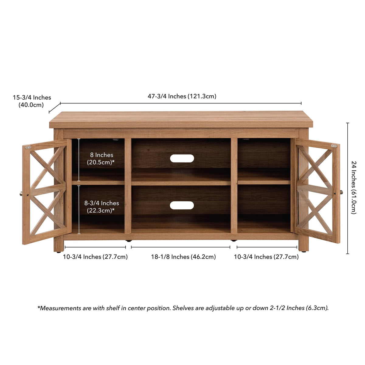 Evelyn&Zoe Colton TV Stand for TV's up to 55", White