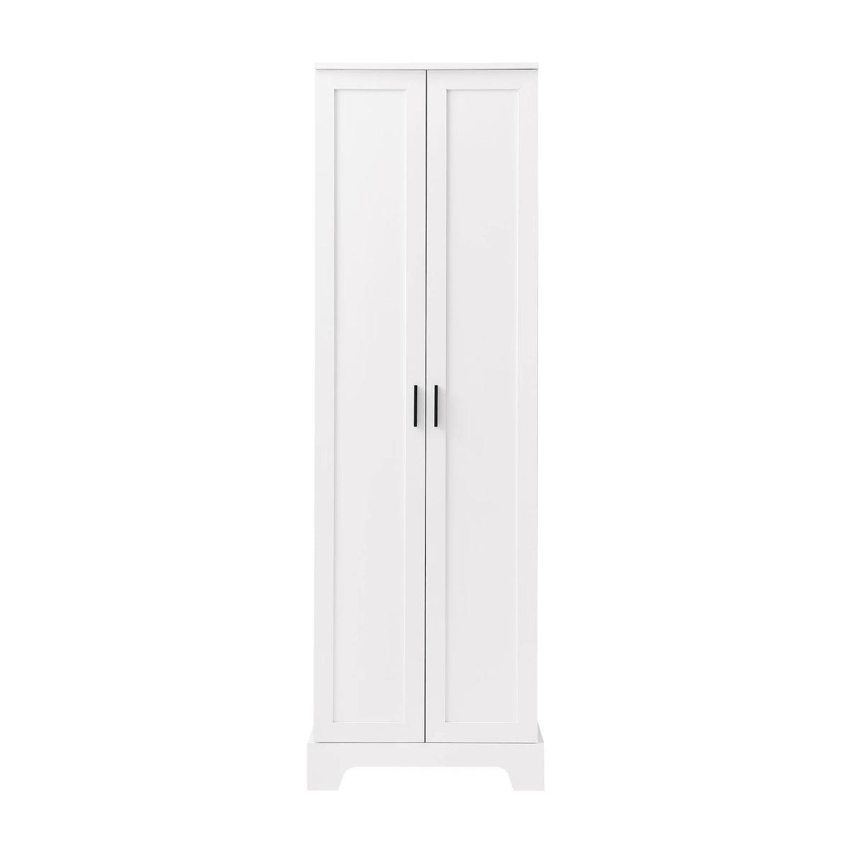 Urli Modern Double Door Storage Cabinet with Adjustable Shelves, Black