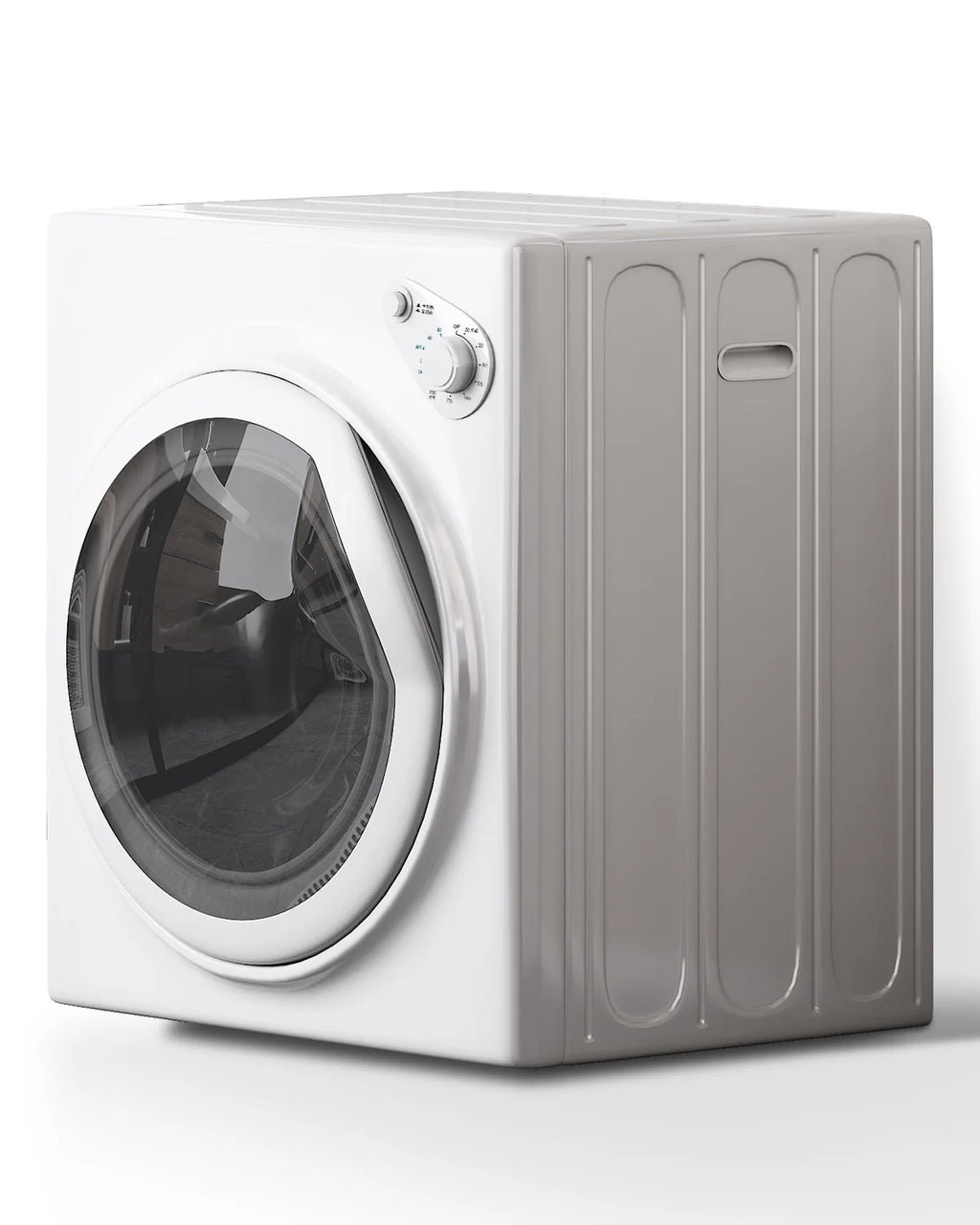TABU Washer and Dryer Set, 17.6LBS Full Automatic Washing Machine & 8.8LBS Portable Dryer (Gray&White)