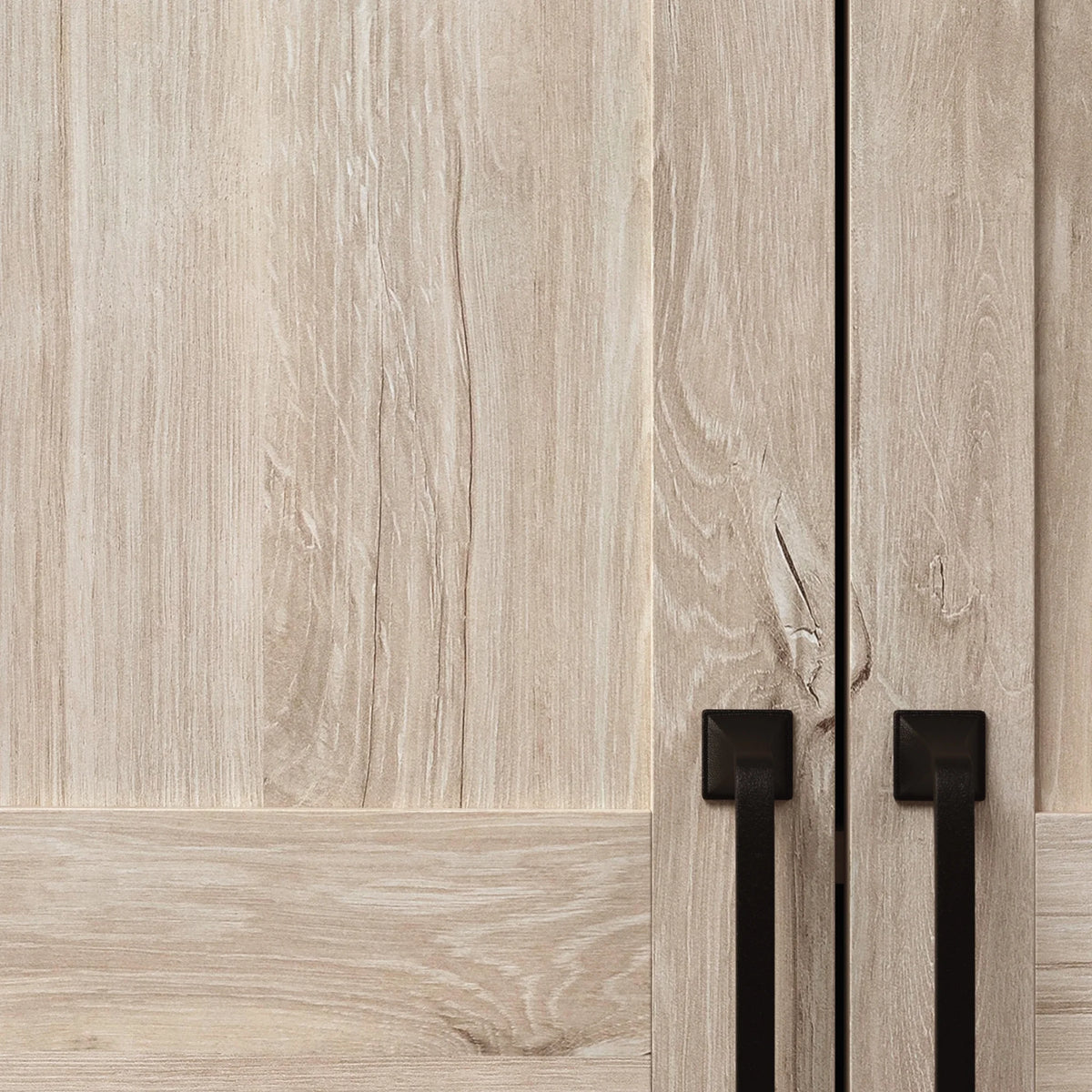 Sauder Two-Door Storage Cabinet, Chalk Oak Finish