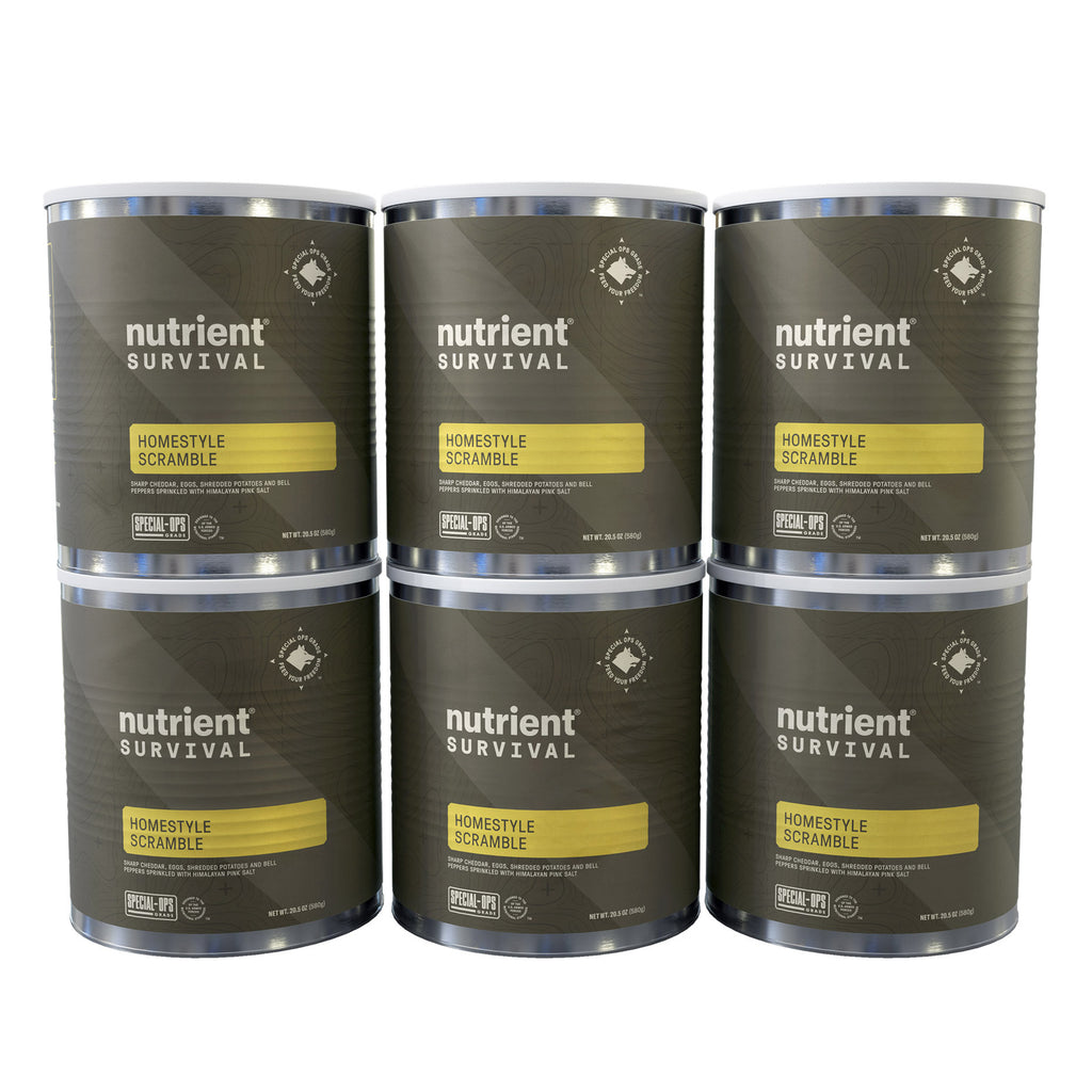 Nutrient Survival Freeze Dried Homestyle Scramble 6-pack (60 Total Servings)