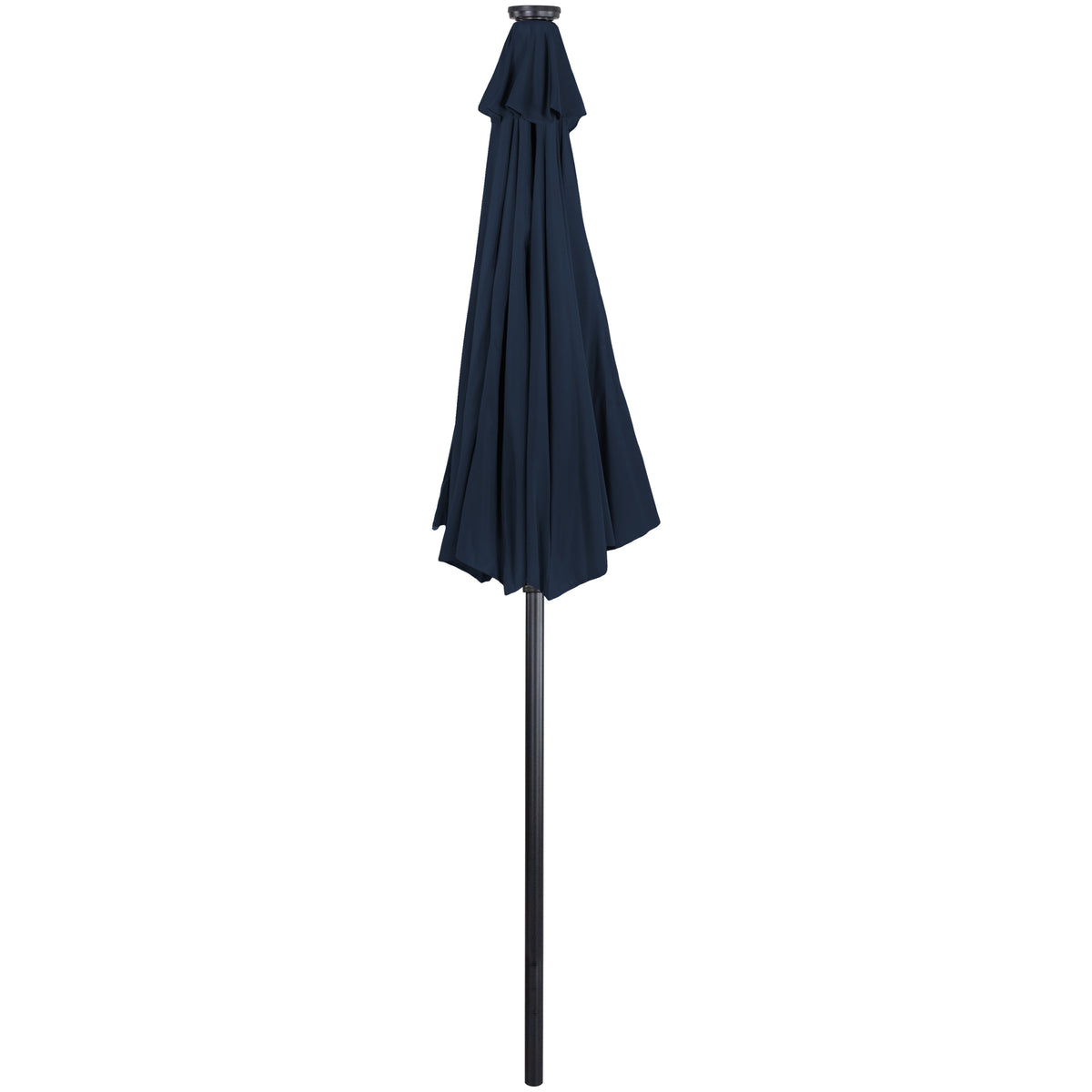 Northlight 9ft Solar Lighted Outdoor Patio Market Umbrella with Hand Crank and Tilt, Pink