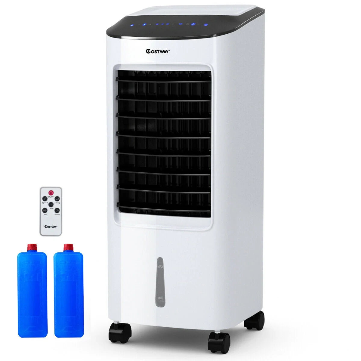 Costway Evaporative Portable Air Cooler Fan & Humidifier with Filter Remote Control