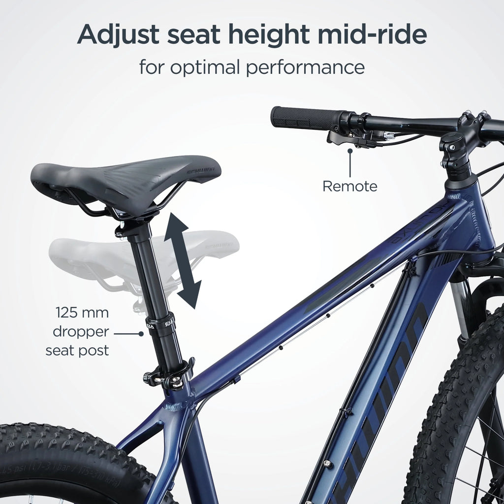 Schwinn Axum DP 29 inch Mens Mountain Bike, 17 inch Frame Adult Bicycle, Blue
