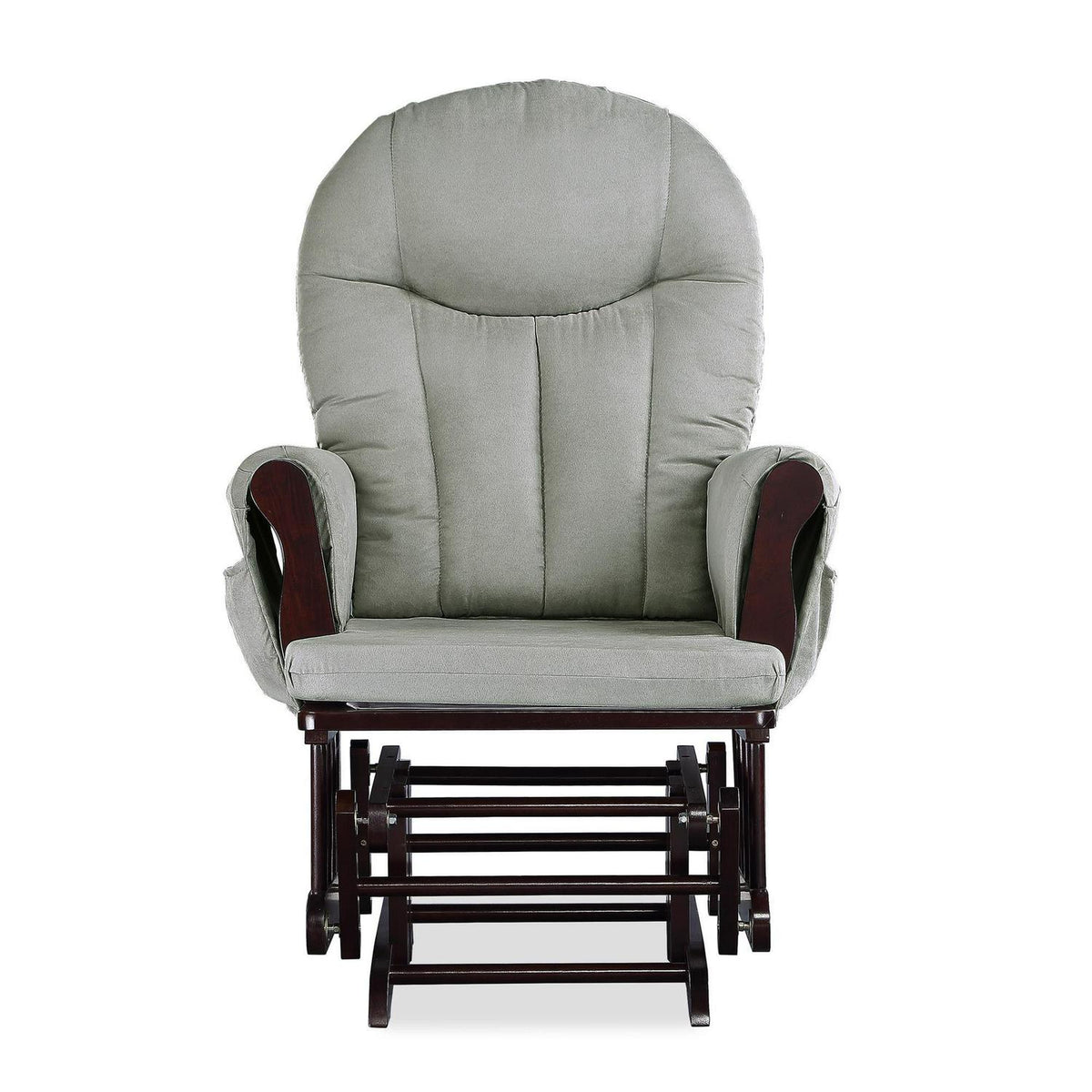 Baby Relax Huntington Glider Rocker. Gray and Espresso