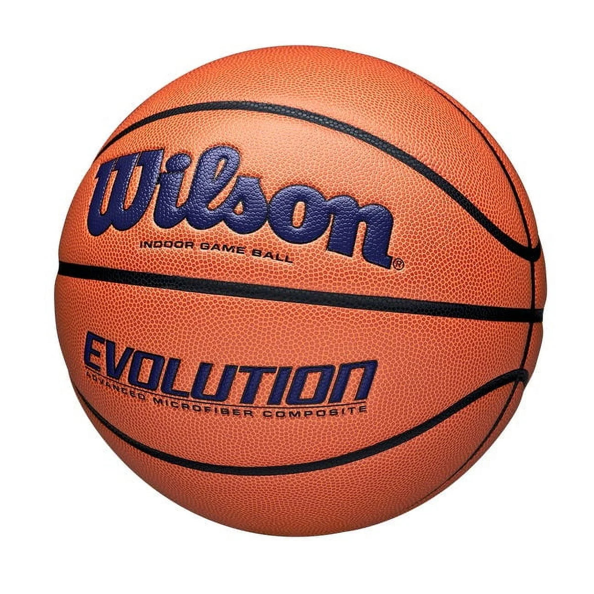 Wilson Evolution Baloncesto de Juego Interior - Negro, Talla 7 - 29,5"