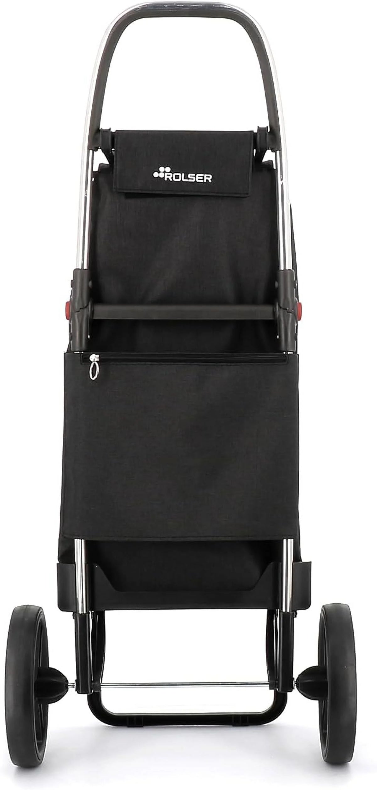 Foldable Grocery Shopping Cart with Wheels | Collapsible Personal Folding Cart for Groceries | Durable & Portable | Black