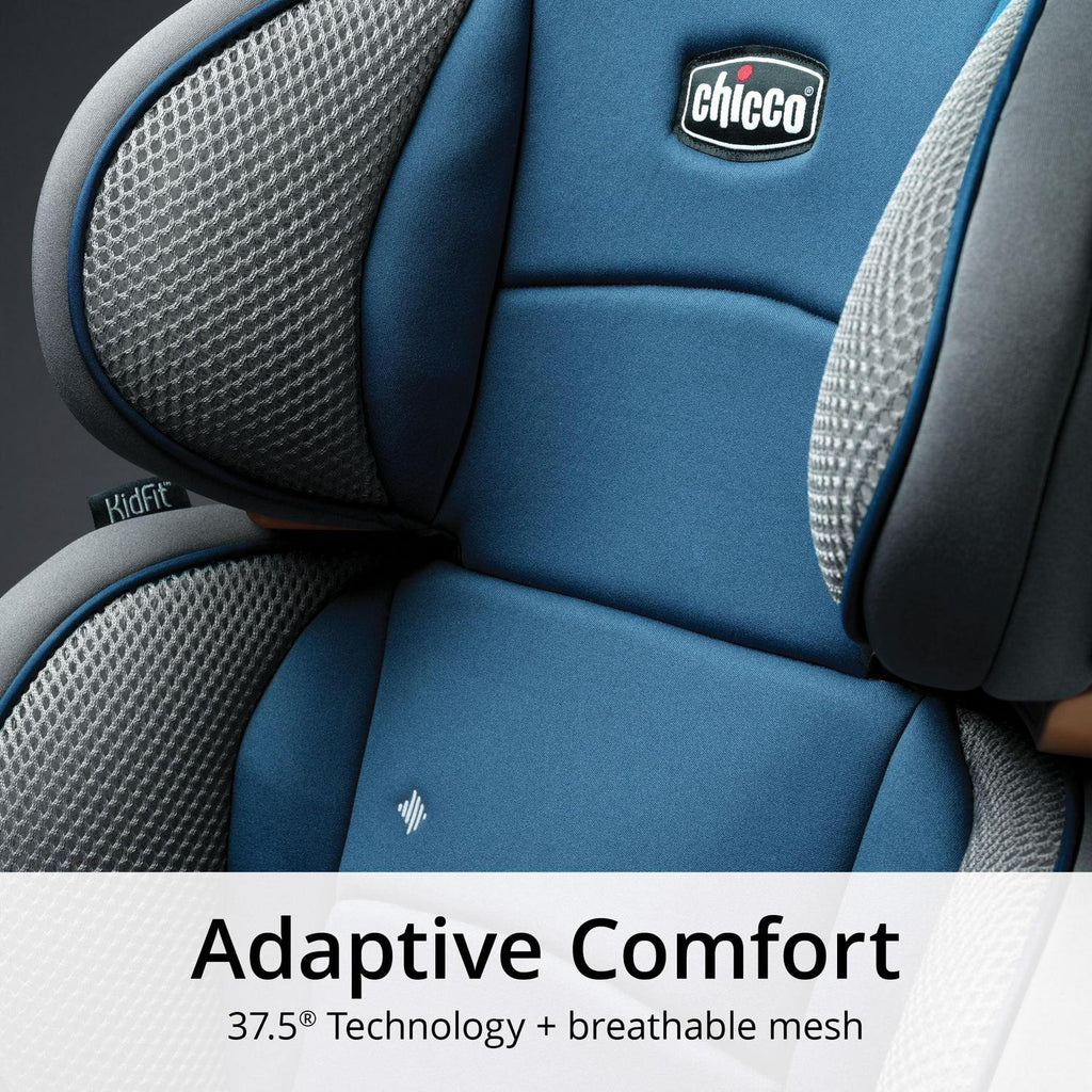 Chicco KidFit Adapt Plus 2-in-1 Belt Positioning Booster Car Seat - Vapor (Grey). New