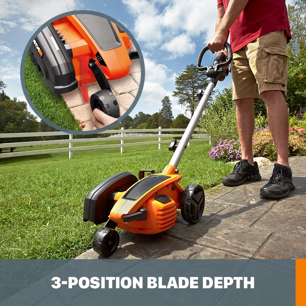 Worx WG896 12 Amp 7.5" Electric Lawn Edger & Trencher