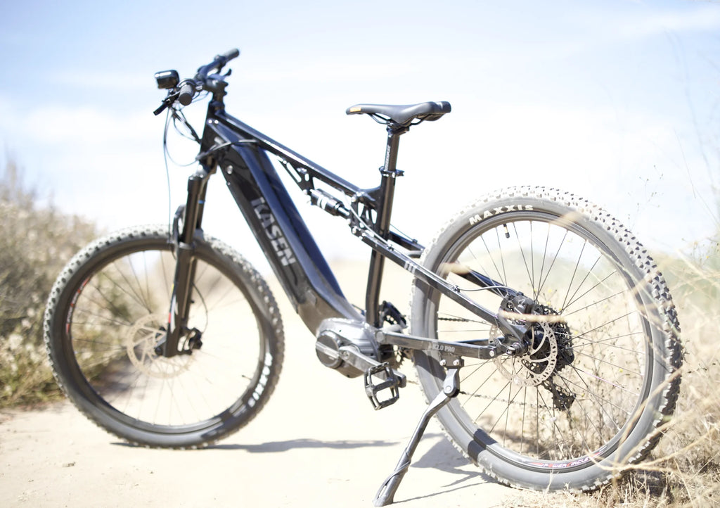 Kasen Electric Mountain Bike Mid-driven 500w 48v 15ah Full Suspension Throttle and Pedal Assist