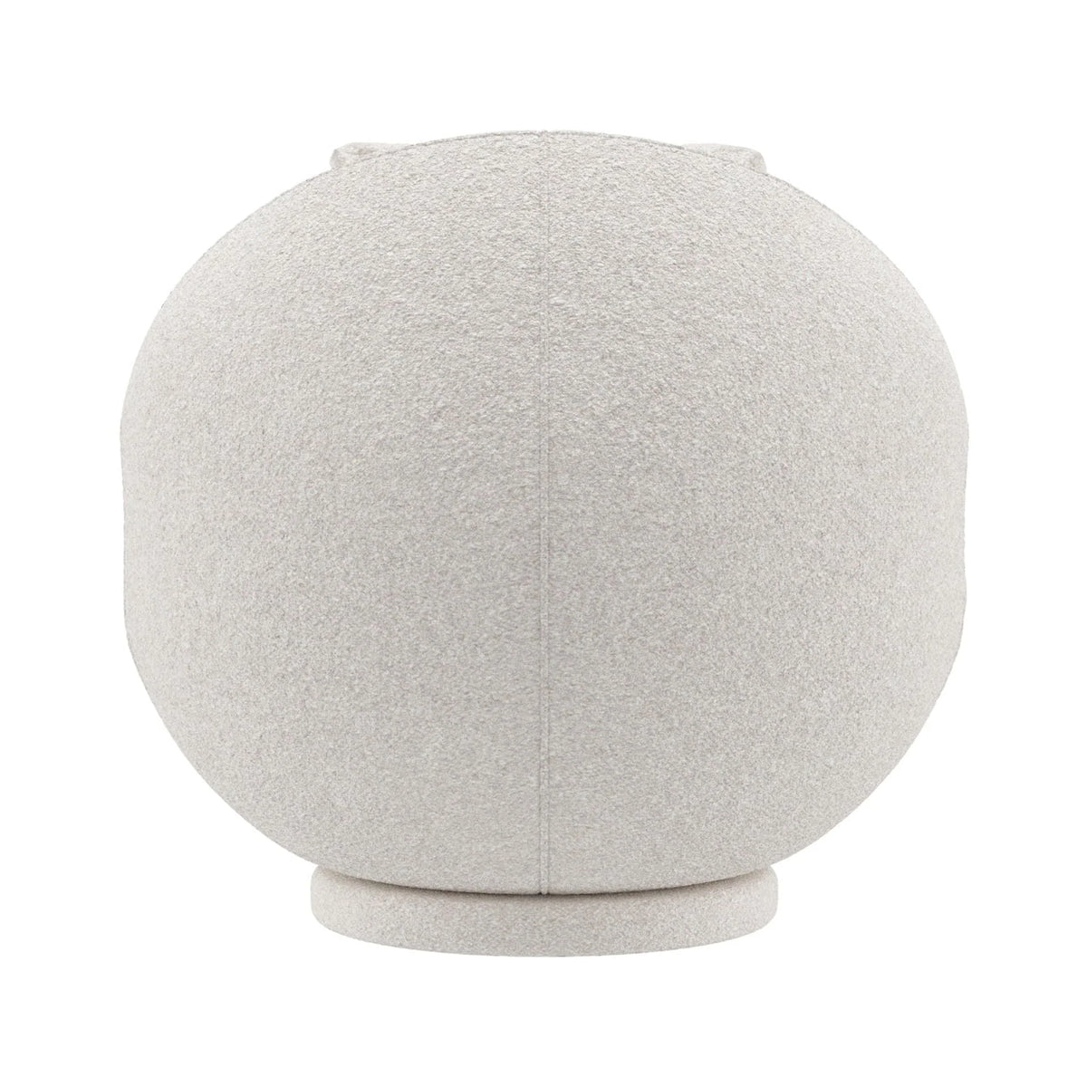 Hillsdale Boulder Upholstered Swivel Storage Chair, Ash White