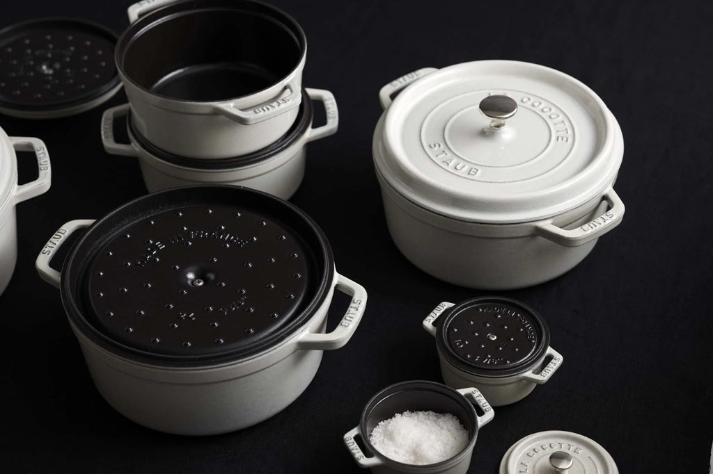Staub Cast Iron 5.5-qt Round Cocotte - Cherry