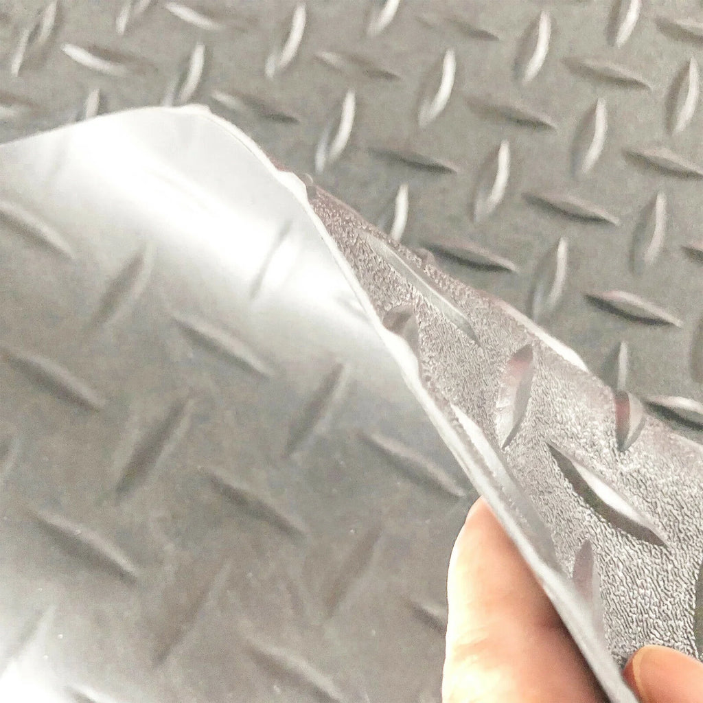 Heavy Duty Garage Flooring Mat Roll 2.5MM Thick Anti-Slip Trailer Floor Covering Raised Mat