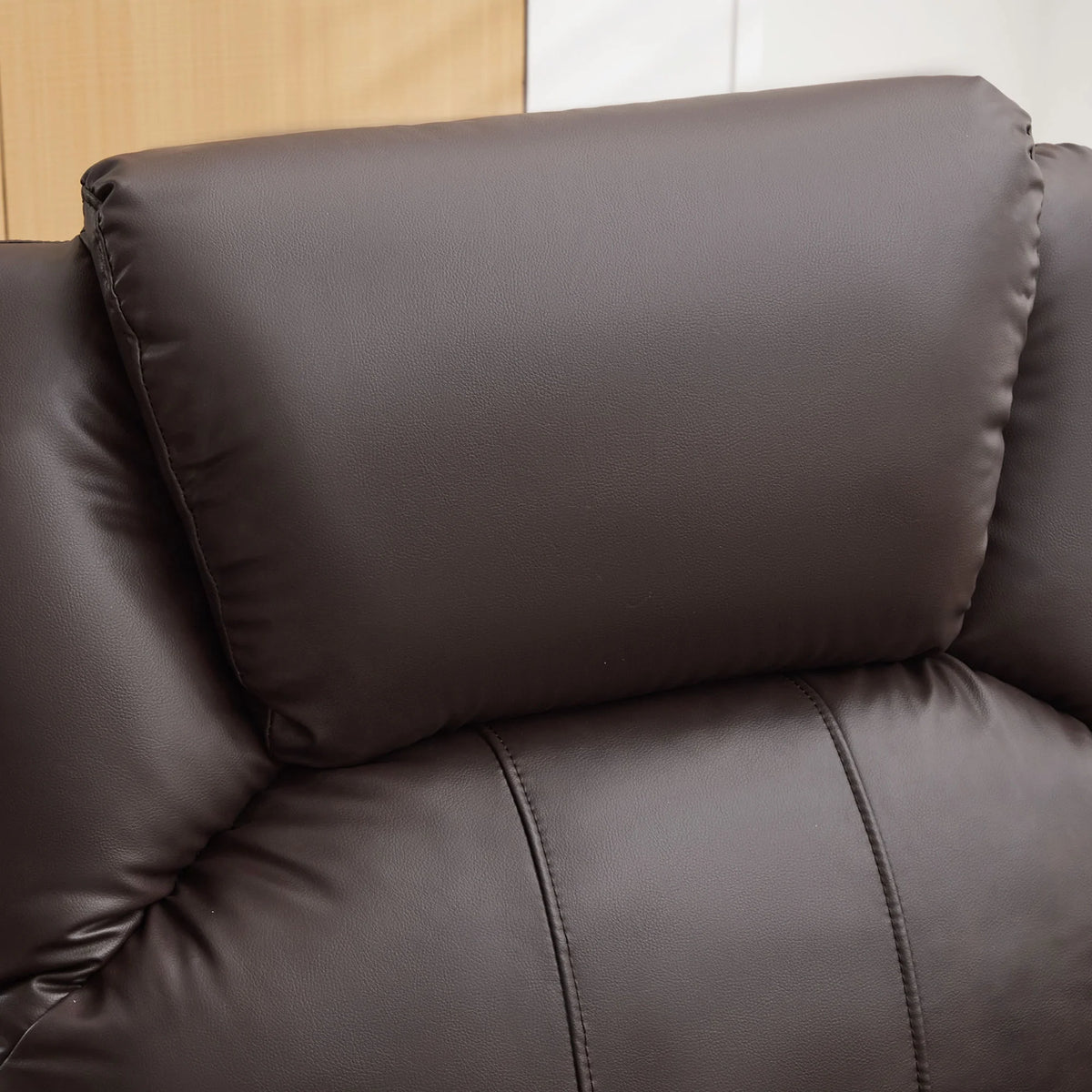 JONPONY Manual Recliner Chair with Heat Therapy and Massage Function, Heavy Duty Reclining Mechanism Massage Chair, Elderly Single Rocker Sofa with Cup Holders for Bedroom Home Theater,Black