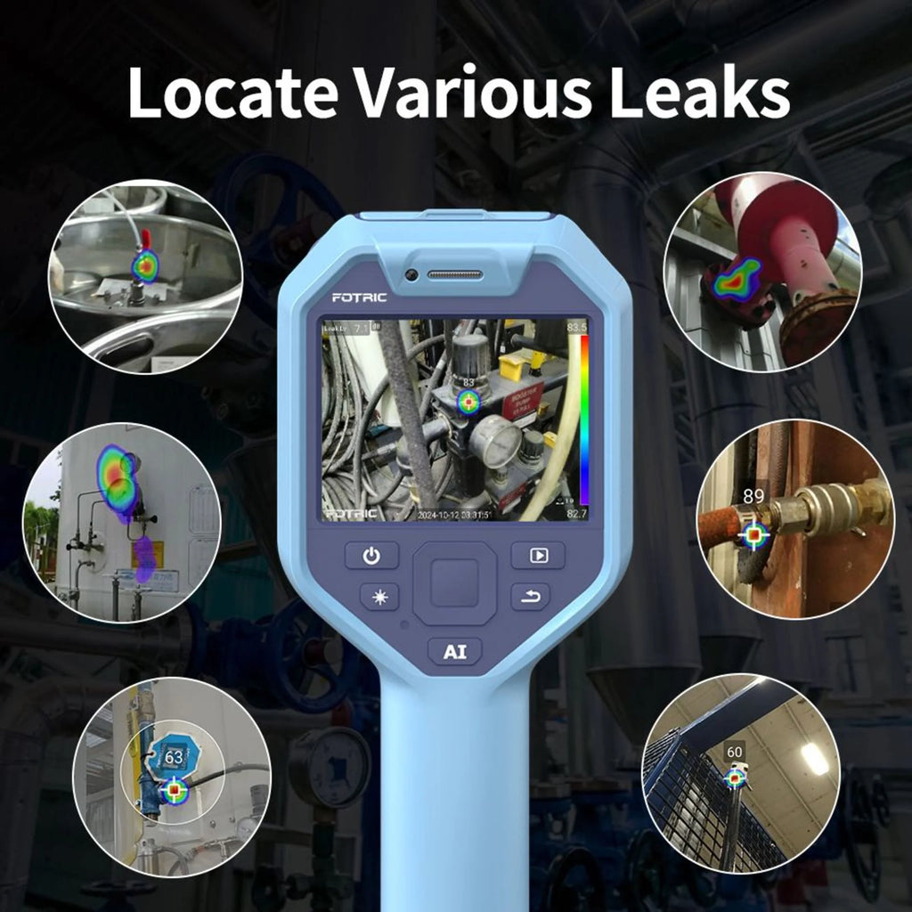 FOTRIC TD2 Acoustic Imager,64 MEMS Digital Microphones,Industrial Acoustic Imaging Camera,Compressed Air Leak Detection,66���52��FOV,13 Megapixel,2~100kHz Frequency Range, 3.5" Touch Screen