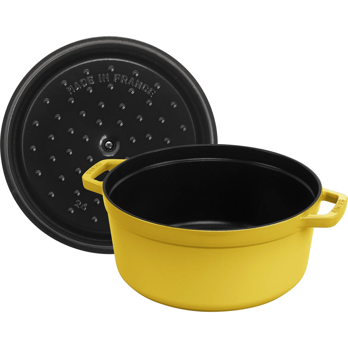 Staub Cast Iron 5.5-qt Round Cocotte - Cherry