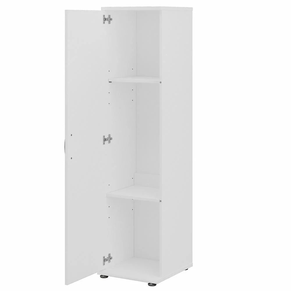 Universal Tall Narrow Storage Cabinet in Platinum Gray - Engineered Wood