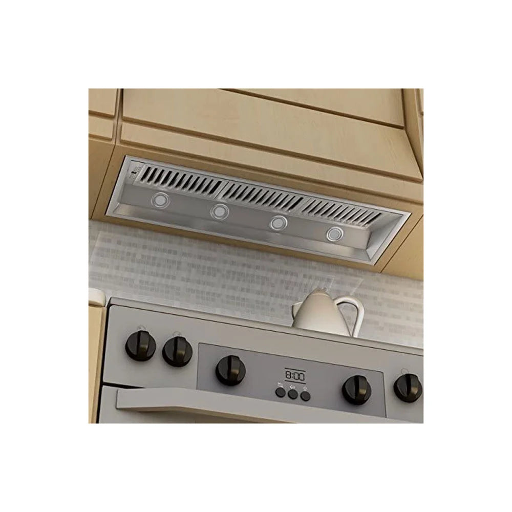 ZLINE 695-46 Deep 46 Inch Range Hood Insert with LED Lighting, Stainless Steel