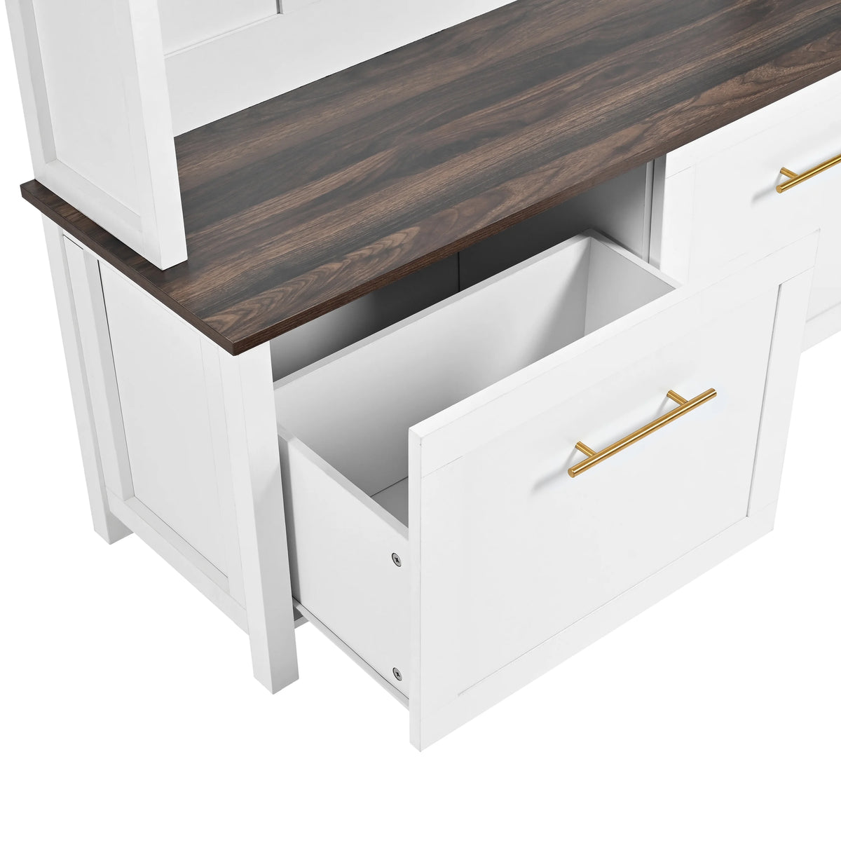 Harper & Bright Designs Farmhouse Hall Tree with Bench and Shoe Storage, Mudroom Bench with Coat Rack and Adjustable Shelves for Hallway, Living Room, White